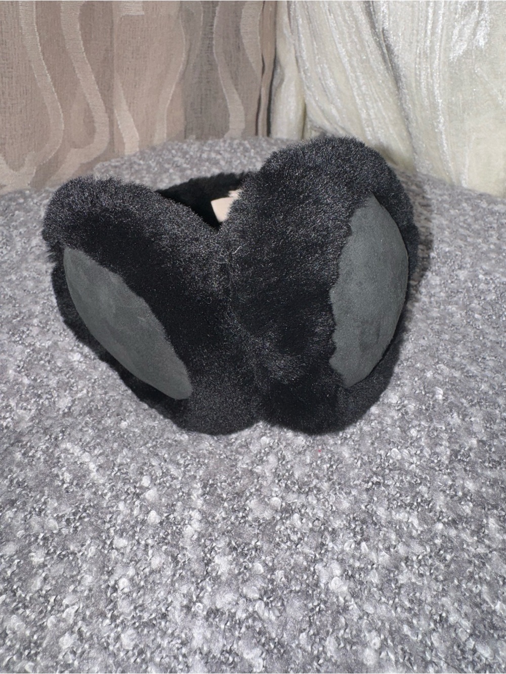 UGG Black Faux Fur Ear Muffs